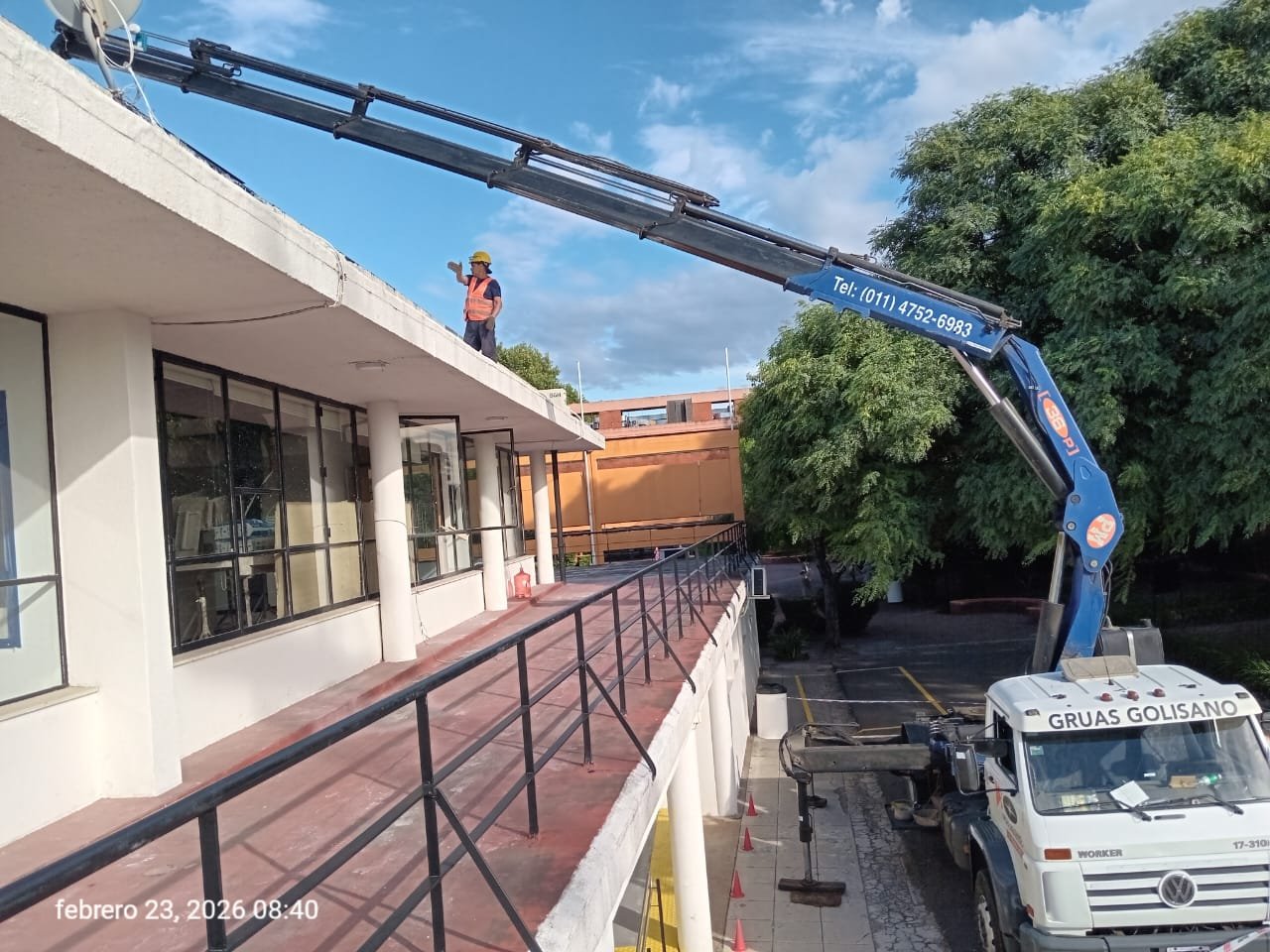Trabajo de herrería en altura
